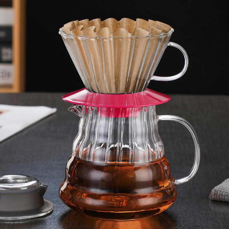 [Australia] - 2-5 Cup Coffee Filters, Pack of 100 Unbleached Coffee Filters 5 Cup, Thicken Natural Coffee Filter Basket for Commercial, Home Coffee Maker, Pour Over Coffee Kit (Brown, W02) Brown 