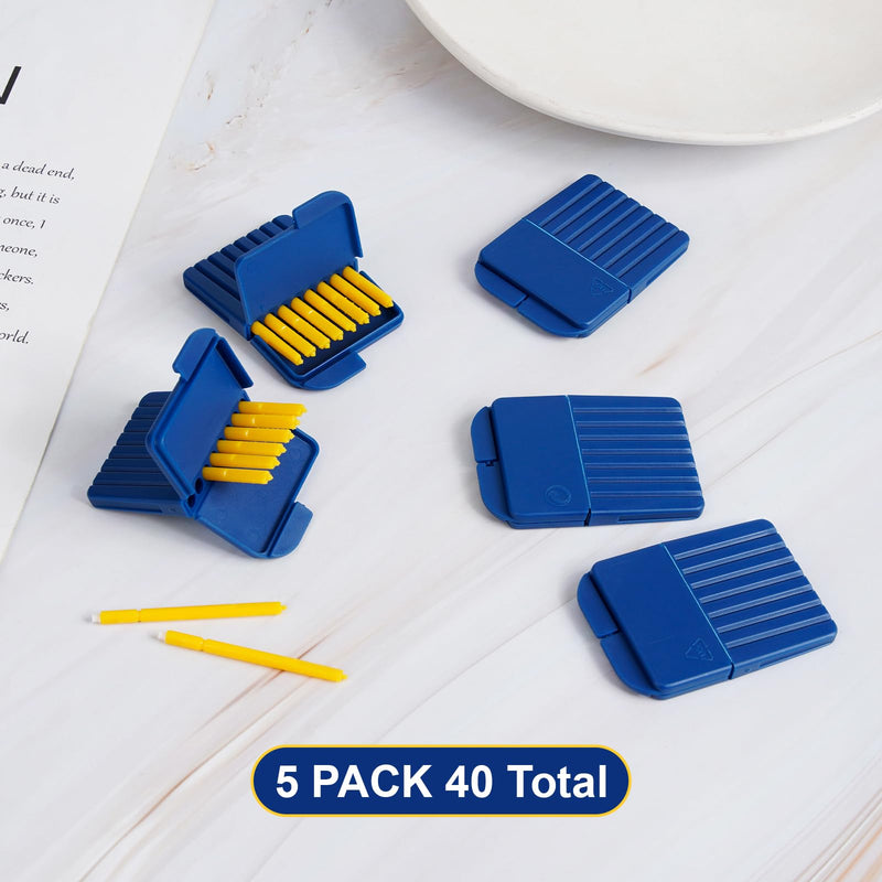 40pcs Hearing Aid Filters, Durable Oil-Resistant Hearing Aid Wax Guards Filters, Practical Hearing Aids Cleaning Accessories Kit Compatible with Starkey-Keep Hearing Aids Dirt and Wax Free, Resound Blue