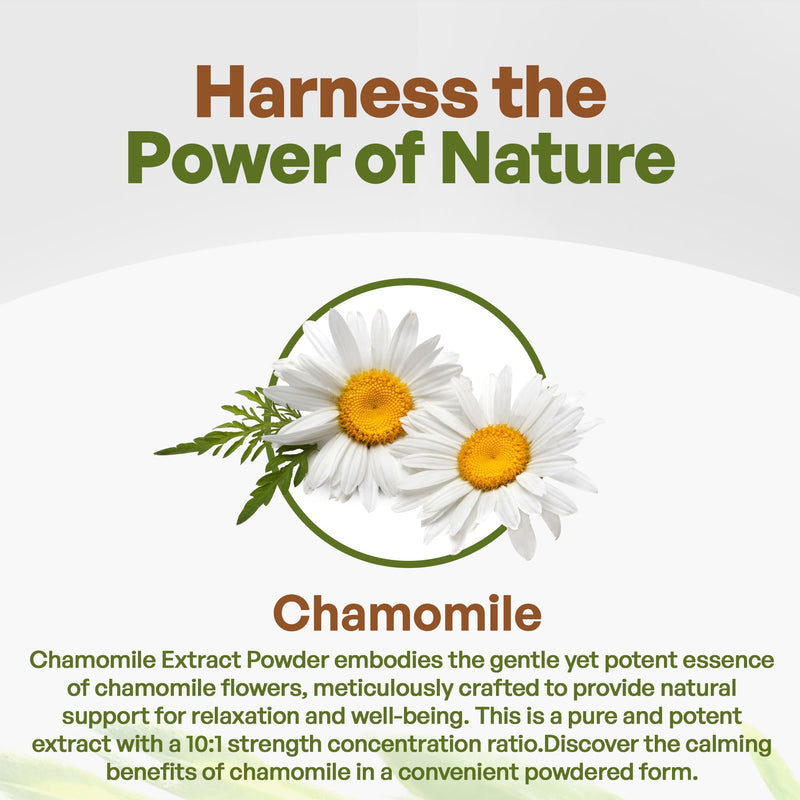 [Australia] - Go Nutra Chamomile Extract Powder 10:1 Strength Apigenin Supplement 8 oz. Herbal Extract 
