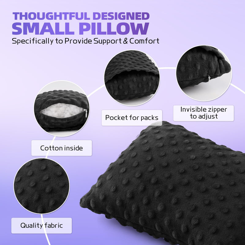 [Australia] - Hysterectomy Recovery Pillow with Hot/Cold Pack Pocket - Abdominal Surgery Recovery Pillow for Women, C-Section & Tummy Tuck Must Haves, Post Op Support Cushion (Black) Black 