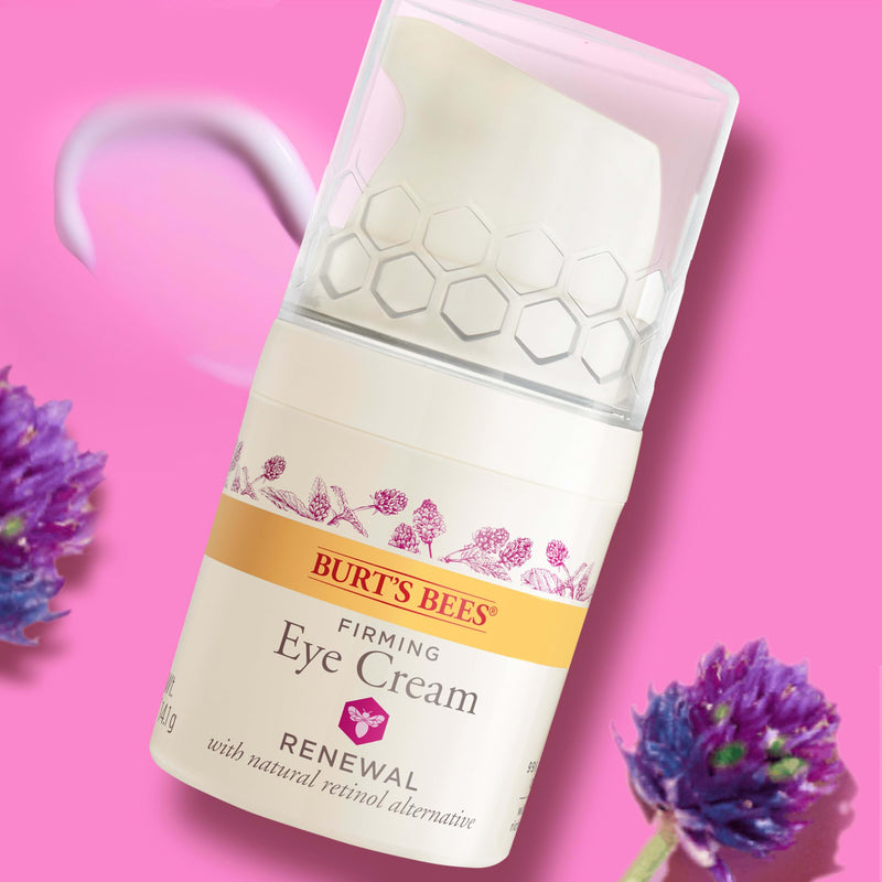 Burt's Bees Renewal Firming Eye Cream, 0.5 oz. Bottle | With Retinol Alternative, Reduces Appearance of Lines, Wrinkles, Under-Eye Circles and Crow's Feet, 99 Percent Natural Origin 0.5 Ounce (Pack of 1)