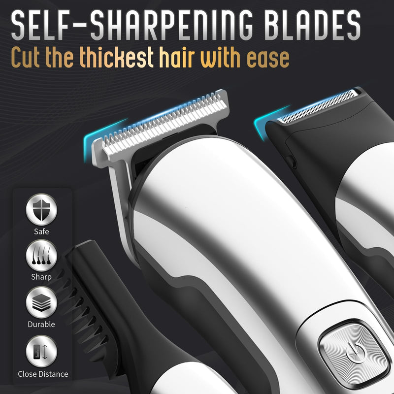 Gifts for Men, Ufree Beard Trimmer with Charger, Electric Razor Shavers Hair Clippers for Men, Nose Hair Trimmer Mustache Body Face Beard Grooming Kit