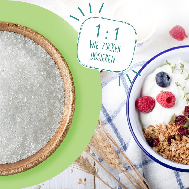 [Australia] - BORCHERS Stevia, crystalline sprinkle sweetener 700g, stevia-erythritol mixture, 1:1 like sugar, calorie-free & sugar-free, sugar substitute, sweetener, sugar alternative, XXL value pack 700 g (pack of 1) 