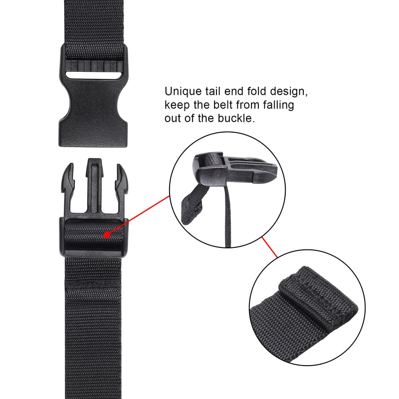 Utility Straps with Quick Release Buckle Outdoor Sports-4 Pack, Luggage Straps, Straps for Suitcase, Bag Straps for Luggage