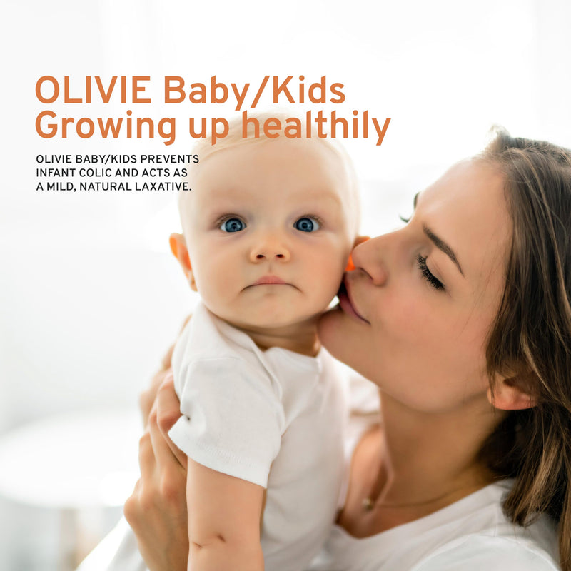 [Australia] - Calming Baby Oil for Newborns by OLIVIE, All Natural Colic Relief & Soothing Organic Moisturizer, Omega-3 Olive Oil Supplement for Infants, Toddlers & Kids, 250ml 