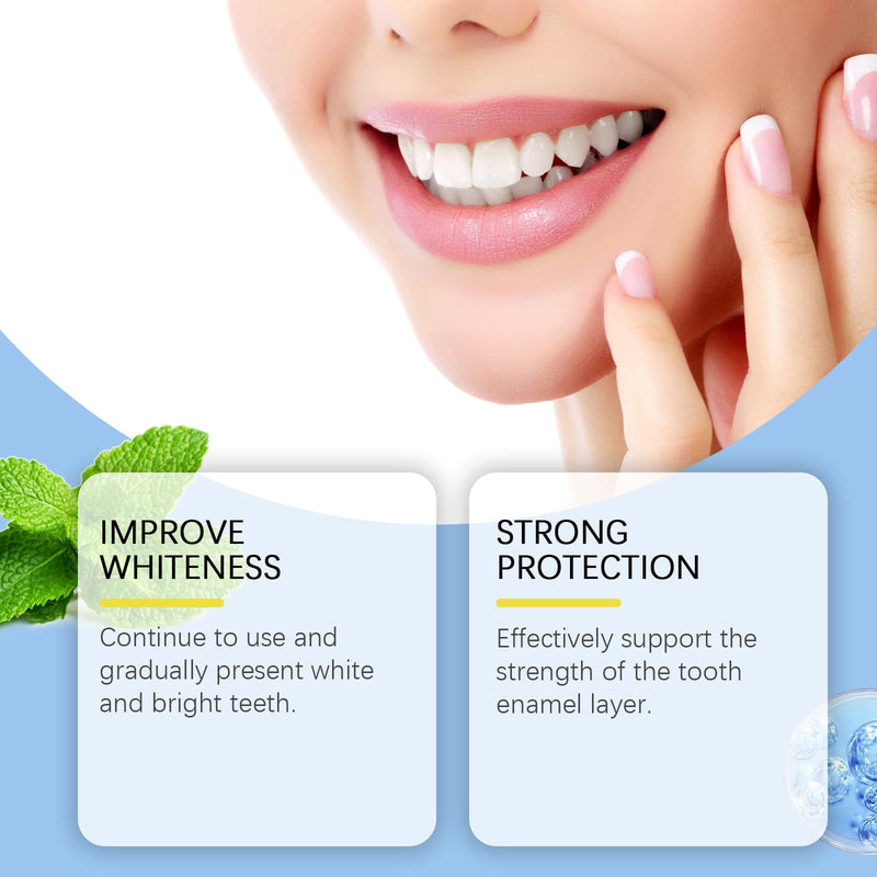 [Australia] - Teeth Whitening Powder 50g - Toothpaste Whitening Powder, Helps Remove Surface Stains: Coffee, Tea and Tobacco Stains, Mint Flavor, No Sensitivity 