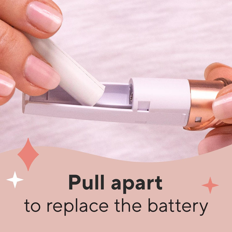 [Australia] - Finishing Touch Flawless Brows Eyebrow Hair Remover for Women, Electric Eyebrow Razor for Women with LED Light for Instant and Painless Hair Removal 