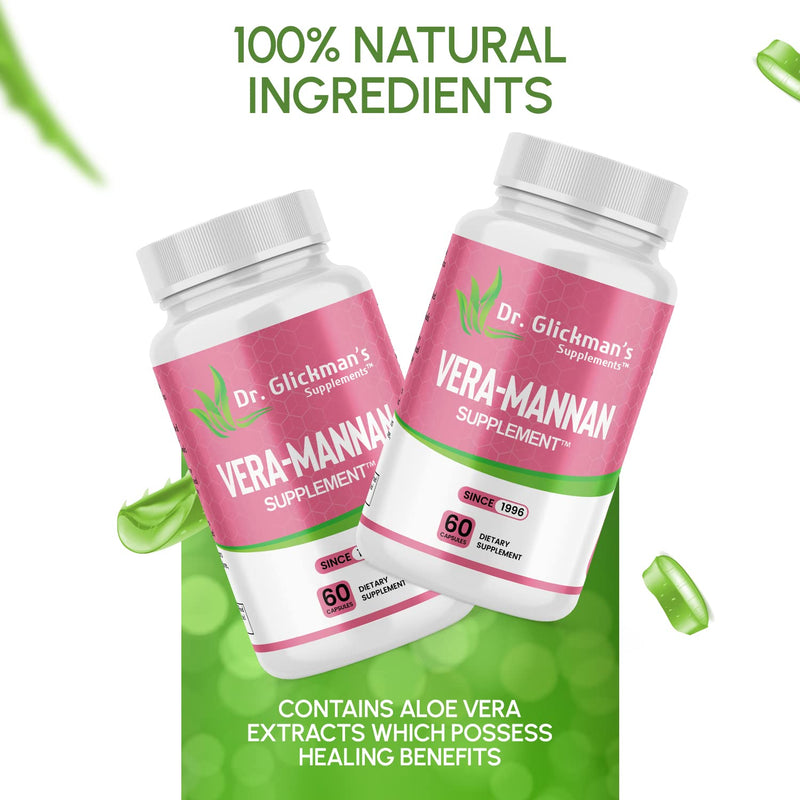 [Australia] - Vera-mannan Aloe Vera Supplement, 1 Bottle, 60 Capsules 