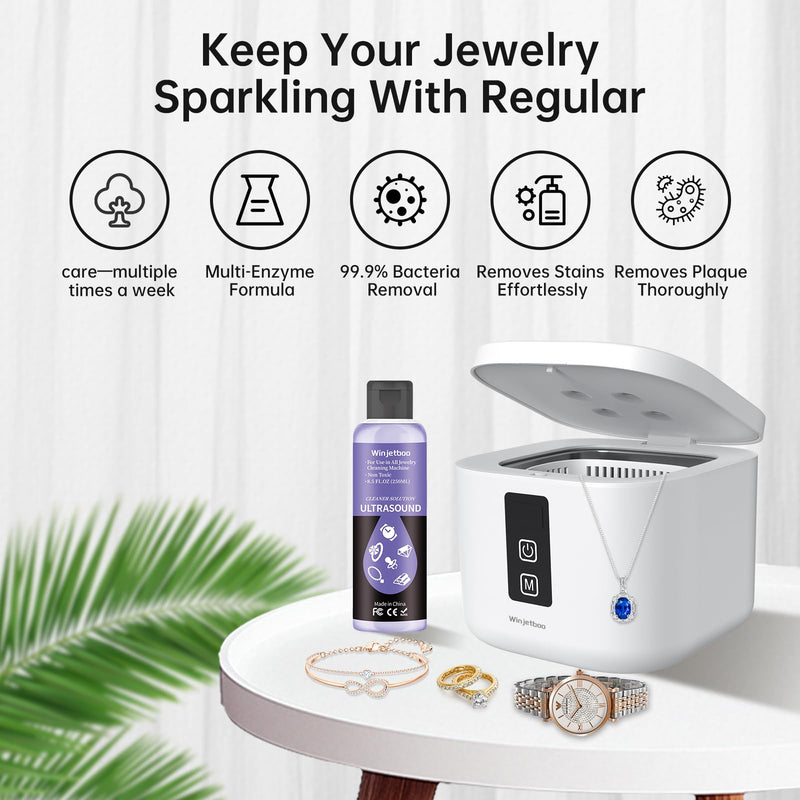 [Australia] - Ultrasound Jewelry Cleaner Solution, Use in All Ultrasound Jewelry Machines, Rings and Eyeglass, Performance Liquid Cleans Solution for Diamonds, Gold, Earrings, and Watch, 8.5 oz/250 ml Purple ( 250 Ml Jewelry Cleaner Solution） 