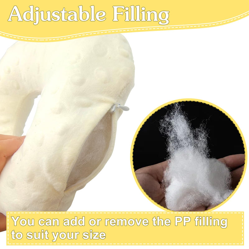 [Australia] - Ear Piercing Pillow, Side Sleeper Pillow with an Ear Hole, Ear Protector Pillow for Ear Pain CNH Piercing Pain Relief Sleeping Pressure Sores, Minky Dot Beige (Squre) 