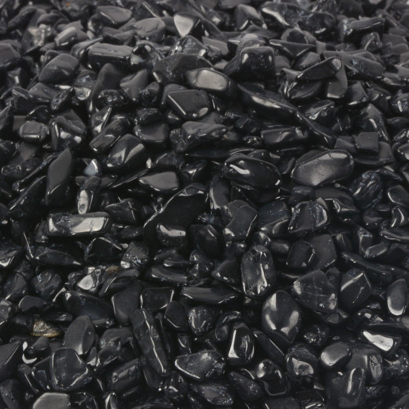 [Australia] - Justinstones Natural Small Black Tourmaline Polished Chips Crushed Tumbled Stone Crystal Healing Embellishments 100 Grams 