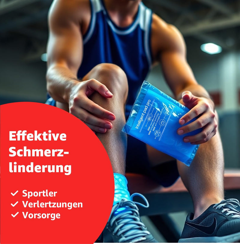 [Australia] - 2x cold compresses - MADE IN GERMANY - cooling pads set, blue with cooling pad 29x12 cm - versatile cooling and warm pads, can be used as a cold or warm compress as well as gel pads 2x XXL 