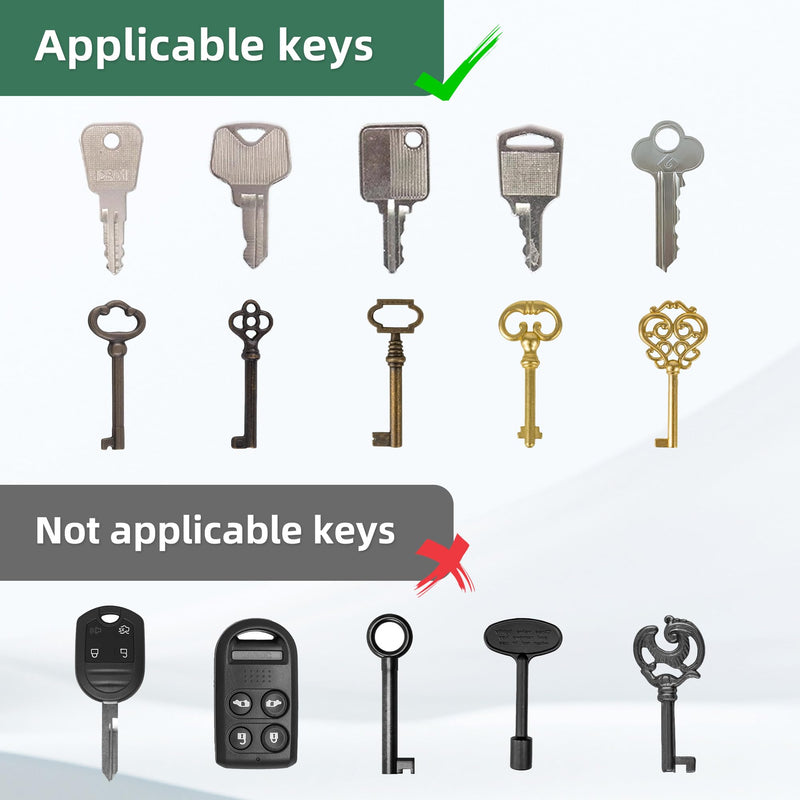 Key Aid with Grab Aid Wood - Key Turner Holder - Rotating Aid Holds 3 Keys for Key Fobs for Older