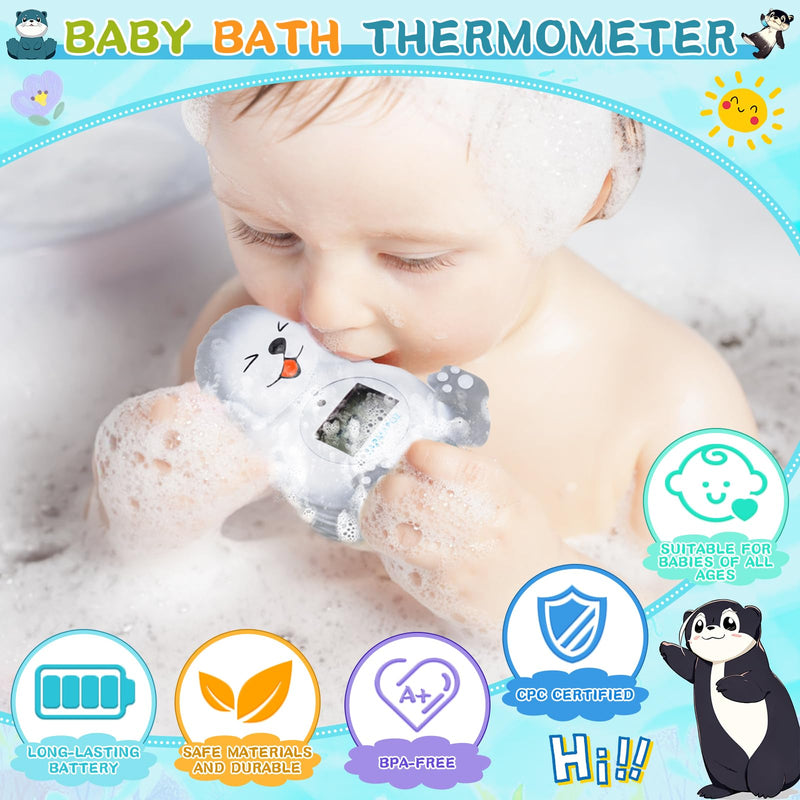 Baby Bath Thermometer, Newborn Bath and Room Temperature Thermometer Safety Floating Toy, Bathtub Thermometer for Infant at Fahrenheit and Celsius Degree