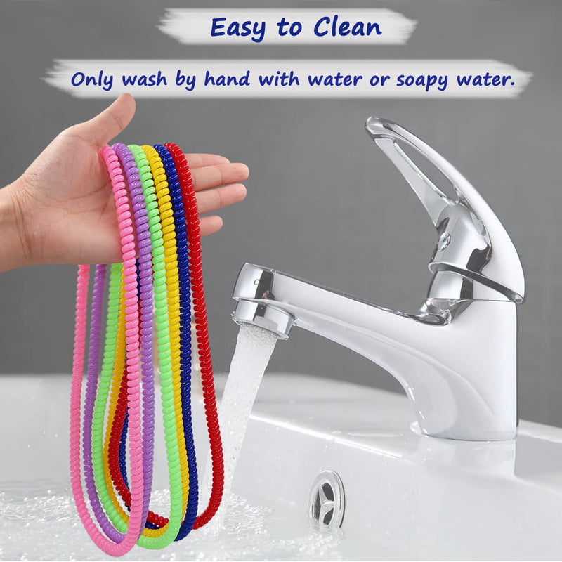 [Australia] - Sensory Chew Necklace for Boys and Girls, 6 Pack Stretch Chewing Necklaces for Kids with Autism ADHD SPD, Oral Motor Aids Baby Chew Toys Reduce Fidgeting for Kids Chewer (6) Rainbow 