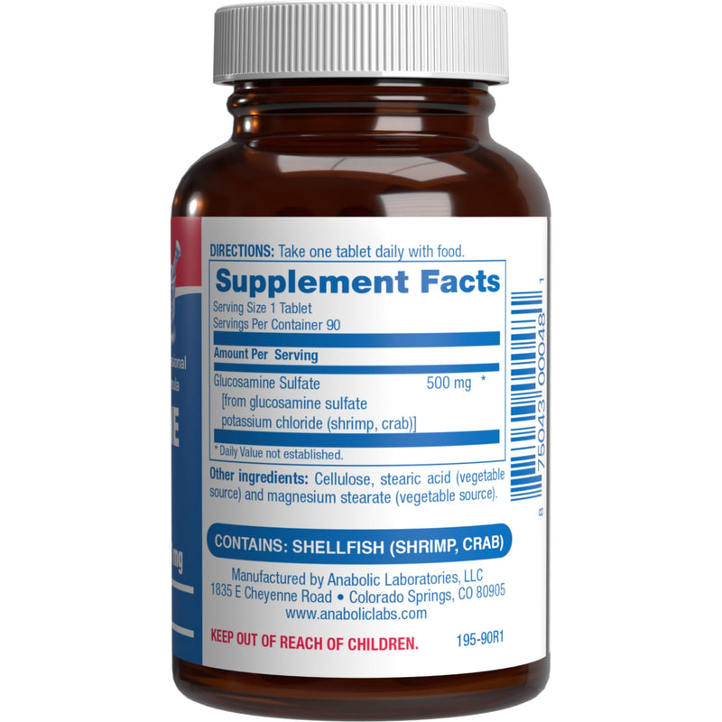 [Australia] - Glucosamine Sulfate Joint Health Supplement - Soft Tissue Cartilage Tendon and Ligament Supplement for Enhanced Mobility Comfort and Flexibility - Non-GMO Sodium Free & Made in The USA - 90 Servings 