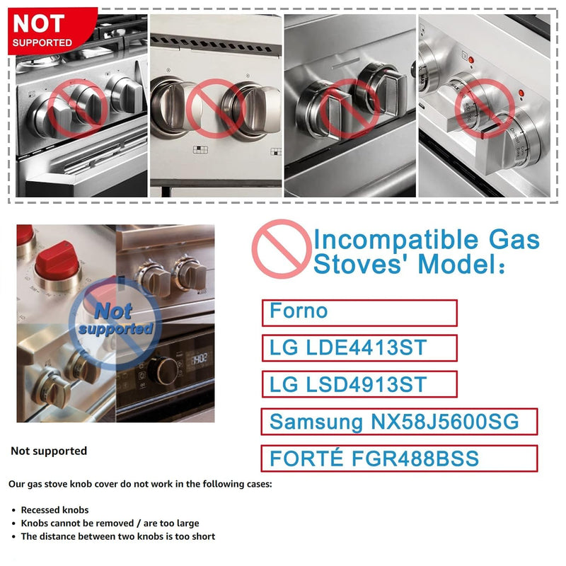 [Australia] - Kitchen Stove Knob Covers, Baby Safety Gas Stove Knob Covers, Protection Locks for Child Proofing - 5 Pack 