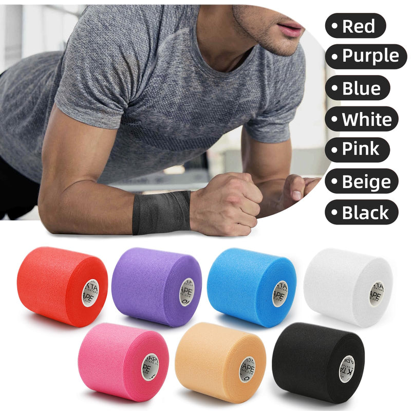 [Australia] - OK TAPE Pre Wrap Tape (4-Rolls) - Athletic Foam Underwrap for Sports, Protect for Ankles Wrists Hands and Knees, 2.75 Inches x 30 Yards - Black 