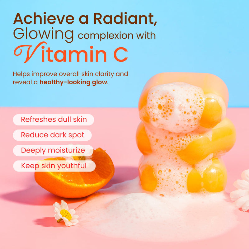 Koji White Kojic Acid & Vitamin C Brightening Soap, Hydrating Face & Body For Radiant Glow Skin, Nourishing, Moisturizing, Cleansing Bar, Vegan, Paraben-Free, 2.82 oz (2 Bars)