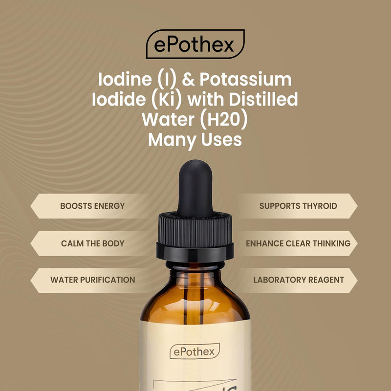 [Australia] - Lugol's Solution 2% 1oz glass dropper bottle. Contains Potassium Iodide and Iodine, 30ml Unflavored 1 Fl Oz (Pack of 1) 