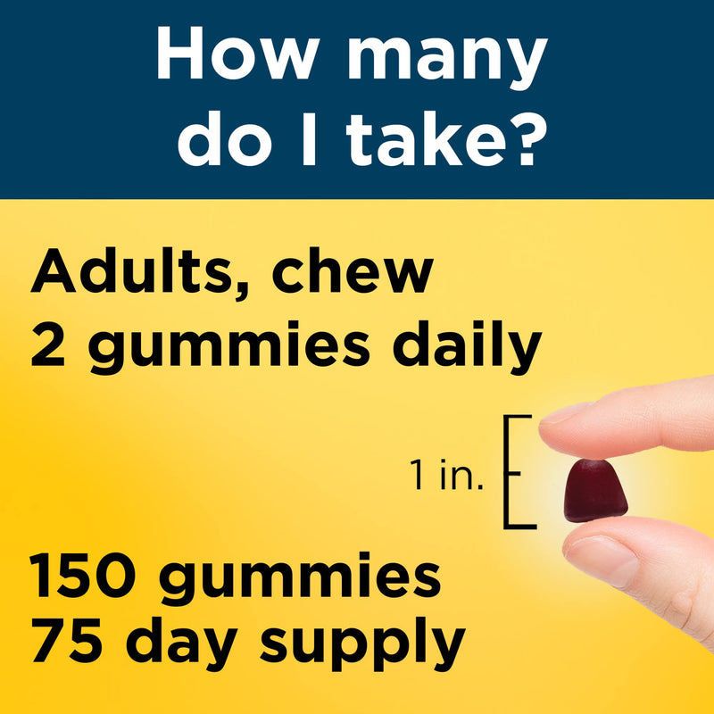 Nature Made Multi for Him, Mens Multivitamins Gummies, Energy Metabolism Support, Multivitamin for Men, 150 Gummy Vitamins and Minerals, 75 Day Supply, (Pack of 2) 150 Count (Pack of 2)
