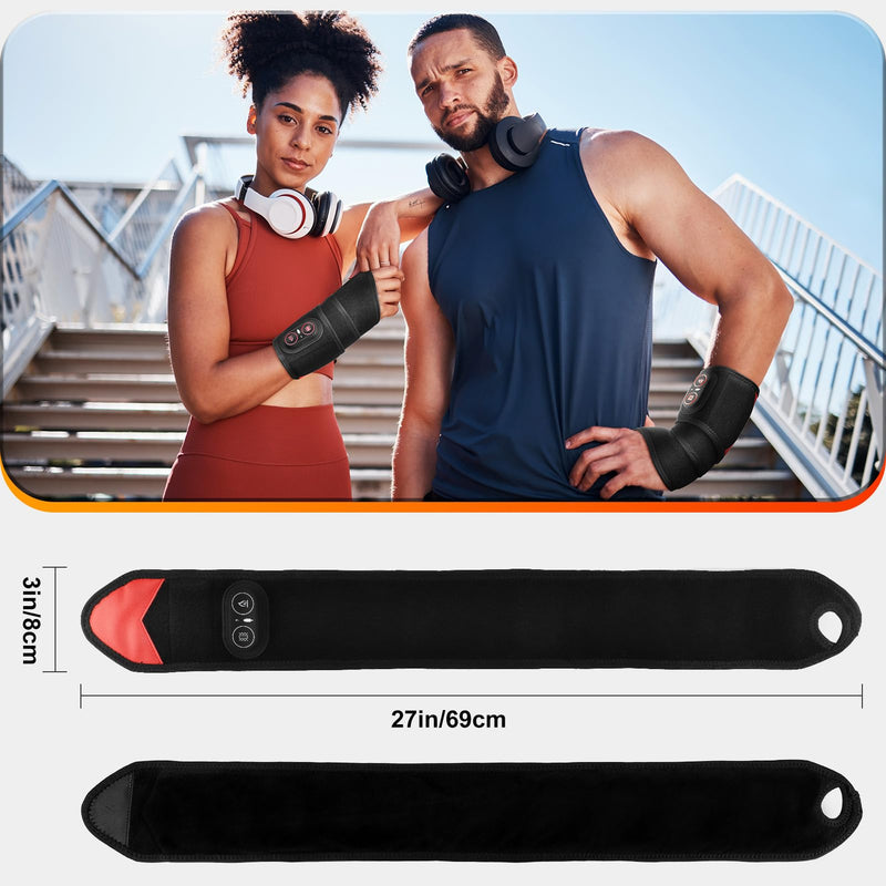 DREAMSOME Cordless Wrist Heating Pad, Wrist Massager with Heat & Vibration | FSA - HSA Eligible Heated Wrist Wrap, 3000mAh Rechargeable Battery, Heated Wrist Massager for Men Women, Gift for Parents