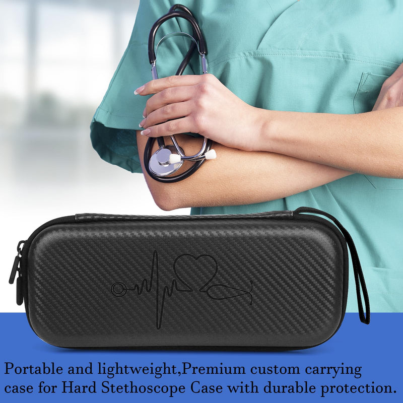 [Australia] - Stethoscope Case for 3M Littmann Classic III,Stethoscope Carrying Case for Nurse Gift,Lightweight Stethoscope Travel Holder for Lightweight II S.E (Black) EVA-Black(only case) 