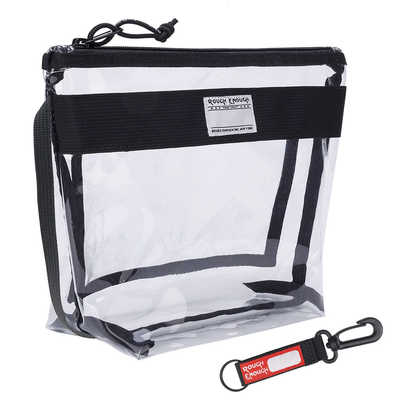 Rough Enough Clear Toiletry Bag TSA Approved Travel Makeup Bags Set