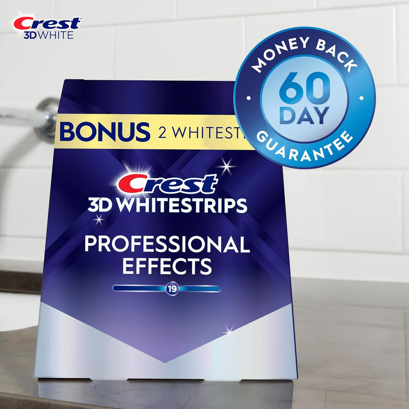 [Australia] - Crest 3D Whitestrips, Professional Effects, Teeth Whitening Strip Kit, 44 Strips (22 Count Pack) 