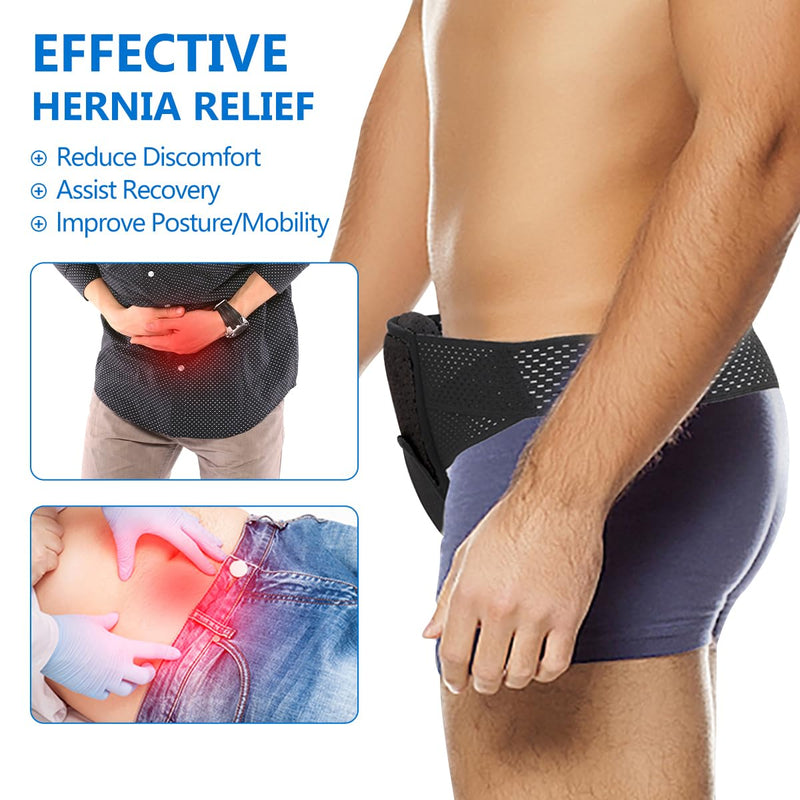 Medical Inguinal Hernia Support Belt Post Surgery Men and Womens Hernia Support Truss for Inguinal Groin Hernias