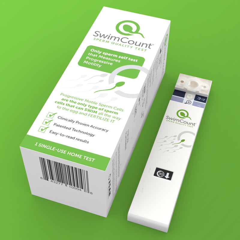 [Australia] - SwimCount At-Home Male Fertility Test, Measures Progressive Sperm Motility with High Sensitivity and Specificity, Discreet At-Home Results, Easy Sperm Quality Kit for Men 