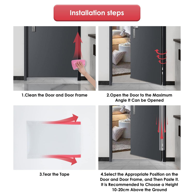 [Australia] - Angloria Baby Proofing Door Pinch Guard, Hinge Cover, Protector for Kids Finger Safety, Heavy Duty Jam Shield, Translucent 4 
