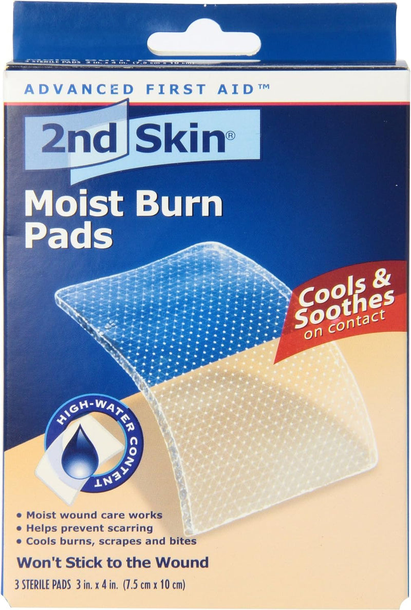 2nd Skin Moist Burn Pads 3 Inches X 4 Inches 3 Each (Pack of 4)