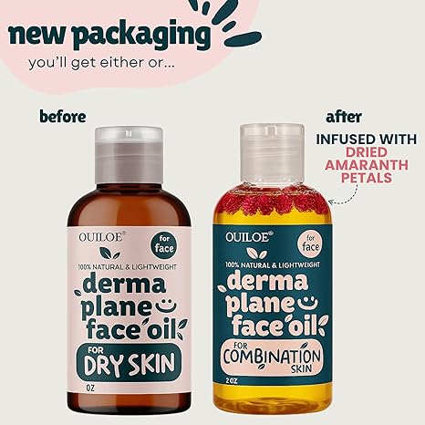 Dermaplane Oil, Face Shaving Oil for Women with Combination Skin - Lightweight & Natural Facial Shave Oil - Use with a Dermaplaning Tool, Razor, Shaver or Microblade for Close Shave 4 oz by Ouiloe For Combination Skin 4 Fl Oz (Pack of 1)