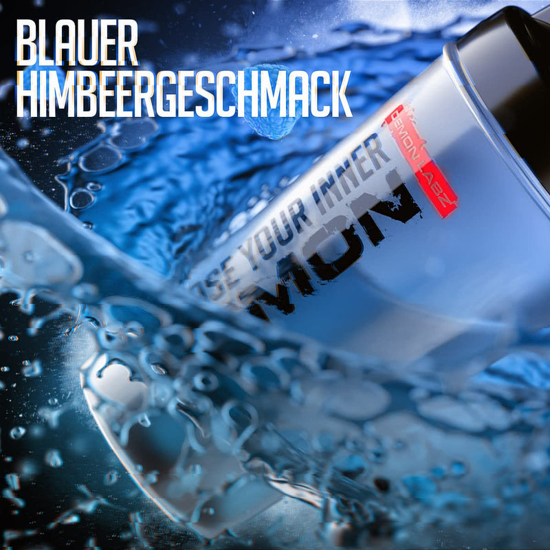 [Australia] - Pre Workout Demon - BLUE RASPBERRY FLAVOR - Pre Workout Booster with Creatine, Beta Alanine, Taurine & Caffeine - Training Booster - Climate Neutral & Made in Germany (720g) Blue Raspberry Flavor 80 Servings (Pack of 1) 