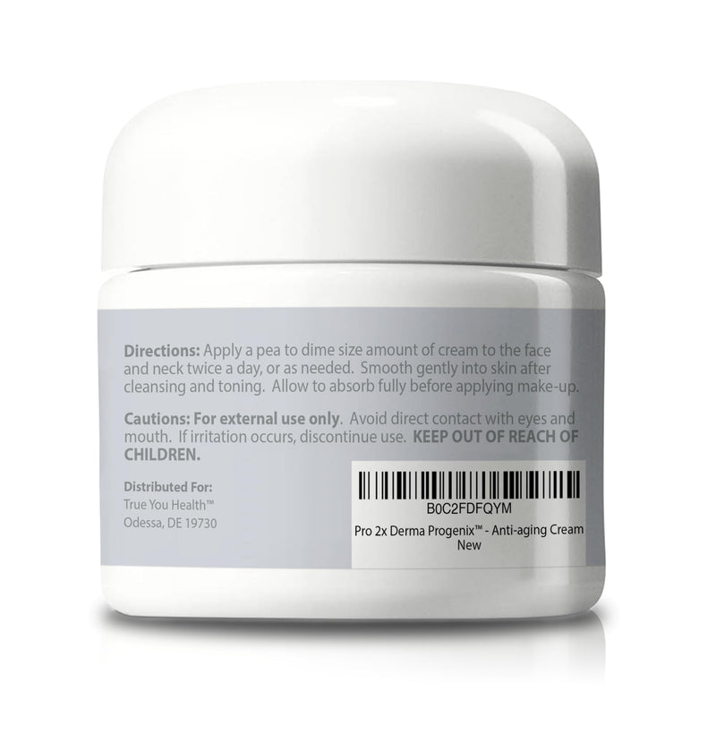 PRO 2X DERMA PROGENIX Cream - Anti Aging Cream - 2 Month Supply - Skin Firming Moisturizer with Vitamin C, Collagen, & Ceramides - Reduce Wrinkles Appearance - Improve Skin Tone, Texture, & Hydration