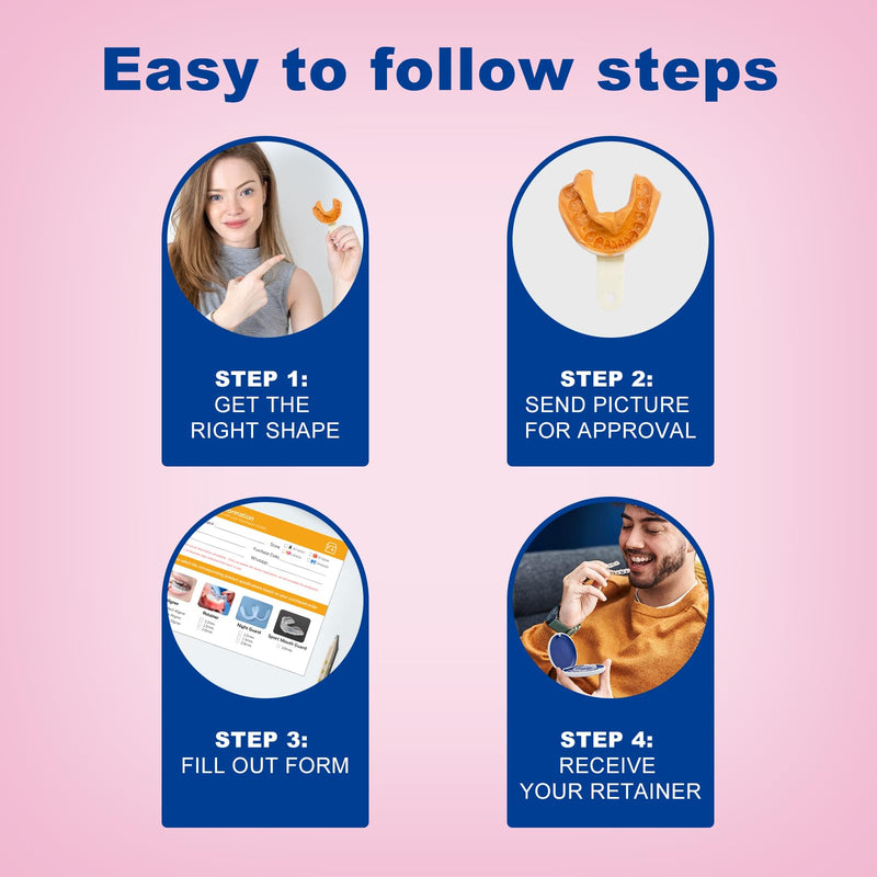 [Australia] - Teeth Retainer for Upper and Lower Teeth - Clear, Comfortable, BPA-Free, Durable, Easy to Use, Ideal for Teeth Retention after Braces, for Adults and Teens Upper & Lower Set 