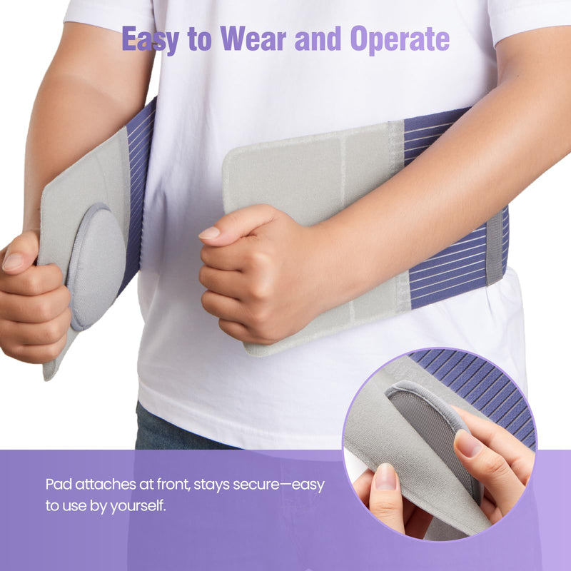 [Australia] - Hernia Belts for Men and Women ‚Äì Front-Closure Abdominal Binder with Extra Compression Strap & Soft Detachable Dual-Layer Hernia Pad ‚Äì Comfortable Hernia Support for Men Post Surgery or Daily Relief (L/XL 38‚Äì48 in) L/XL 