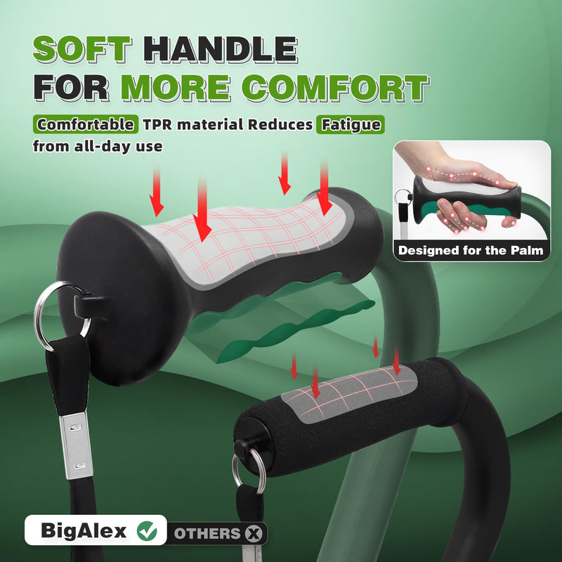 [Australia] - BigAlex Lightweight Walking Cane, Soft Offset Handle for Seniors, Adjustable Collapsible Portable Stick for Women & Men, Mobility Aid for Elderly Adults, Folding Cane Provides Stability & Balance Green 