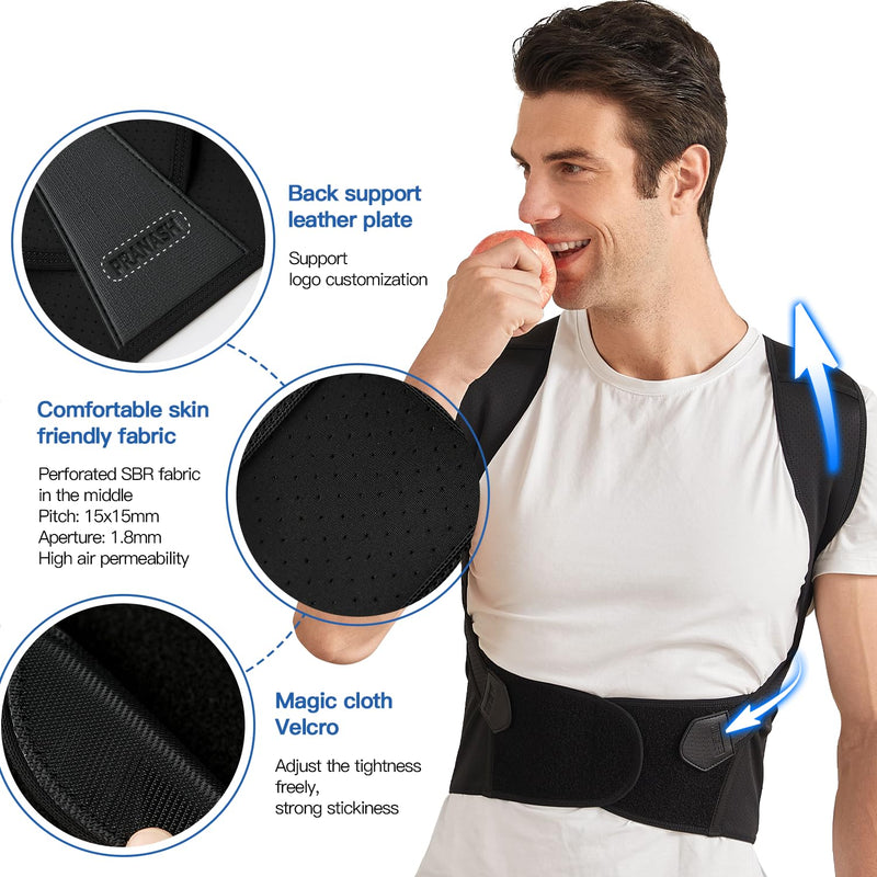 [Australia] - Posture Corrector for Women and Men, Adjustable Shoulder Posture Brace, Back Straightener Posture, Used for Middle and Upper Spine Large 