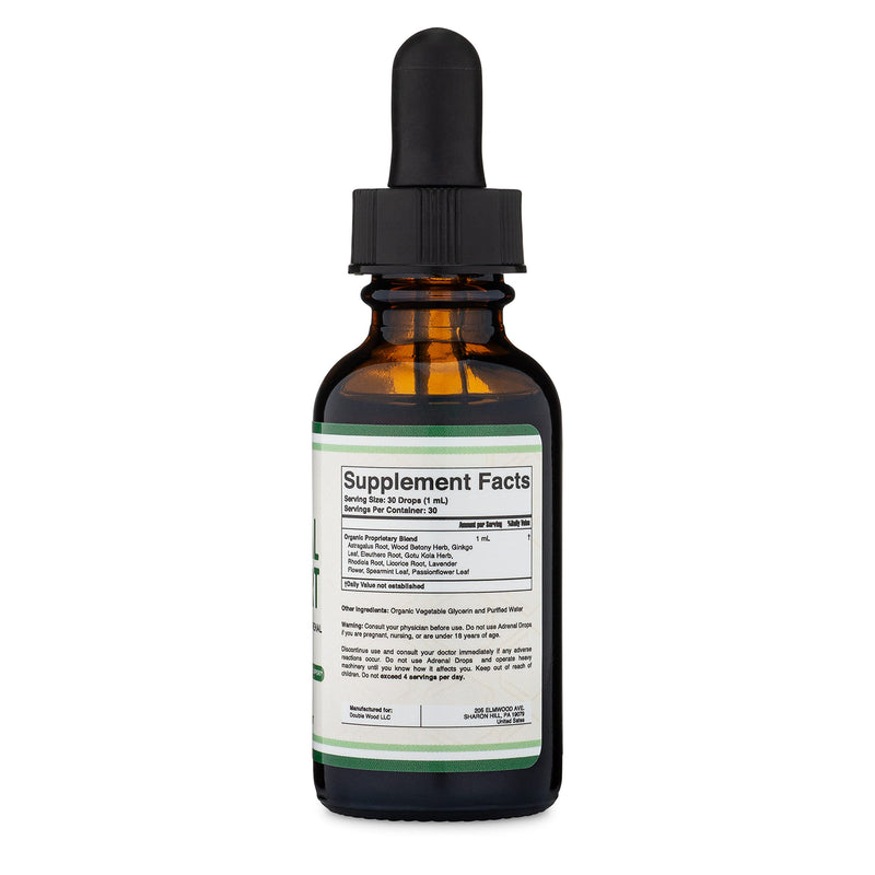 [Australia] - Adrenal Support Supplements (Liquid Drops) - 10 Organic Adaptogens for Adrenal Fatigue (One Month Supply) Cortisol Manager for Stress Relief (10 Apoptogenic Herbs for Adrenal Health) by Double Wood 