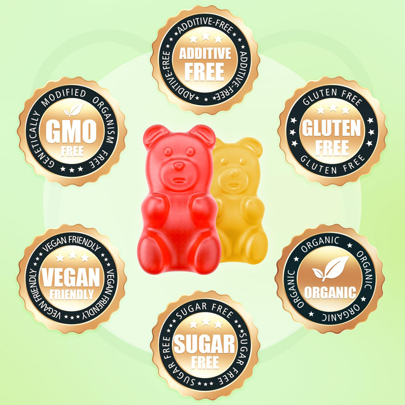 softbear Glucosamine Chondroitin Gummies with MSM Triple Strength, Organic Chewable Glucosamine Chondroitin Supplement for Joint Support Vegan Mixed Fruit Flavor 120 Gummies 60 Count (Pack of 2)