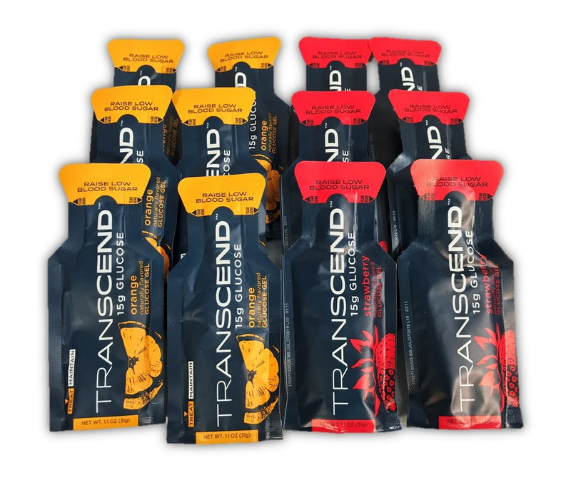 [Australia] - Transcend 15g Glucose Gel - Orange & Strawberry Assortment (12) 