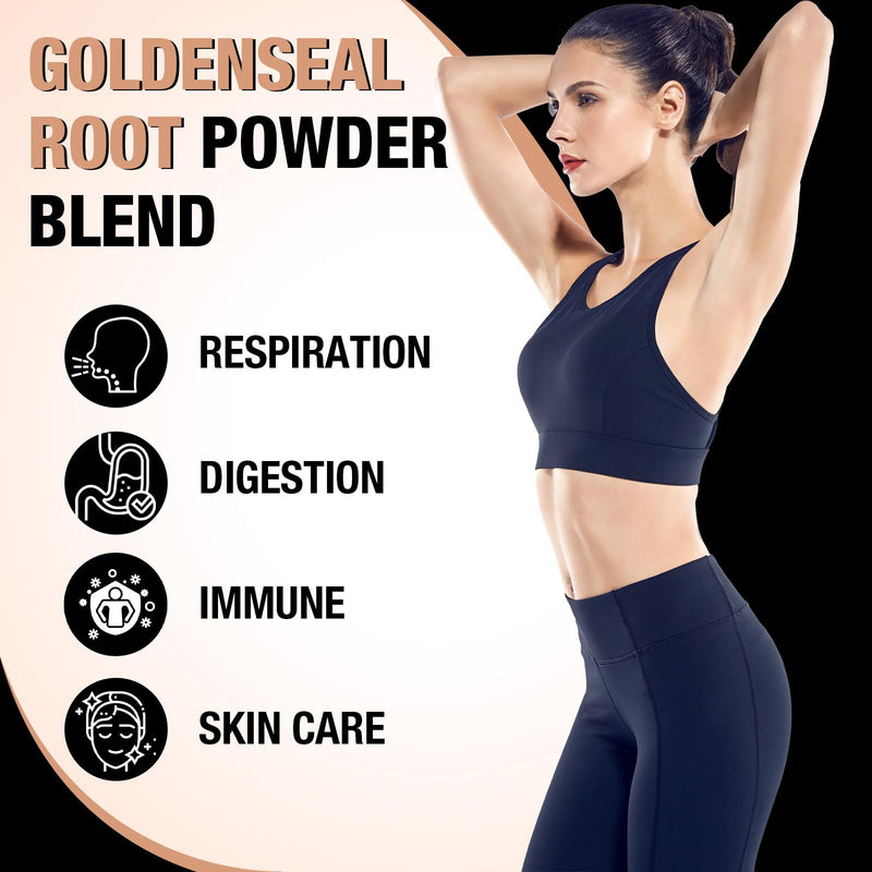 [Australia] - Wildcrafted Goldenseal Root Powder Supplement ‚Äì 1000mg Organic Goldenseal Herbal Blend with Echinacea ‚Äì Respiratory, Immune, Digestion & Skin Support ‚Äì Gluten-Free ‚Äì 60 Servings 2.12 Ounce (Pack of 1) 