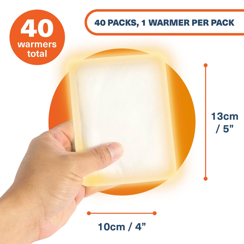 [Australia] - BRAMBLE 40 pack air-activated heat patches, heat pads, back warmers - back, legs, arms, shoulders - sports, outdoor, hiking, golf, football spectators (up to 8 hours) 