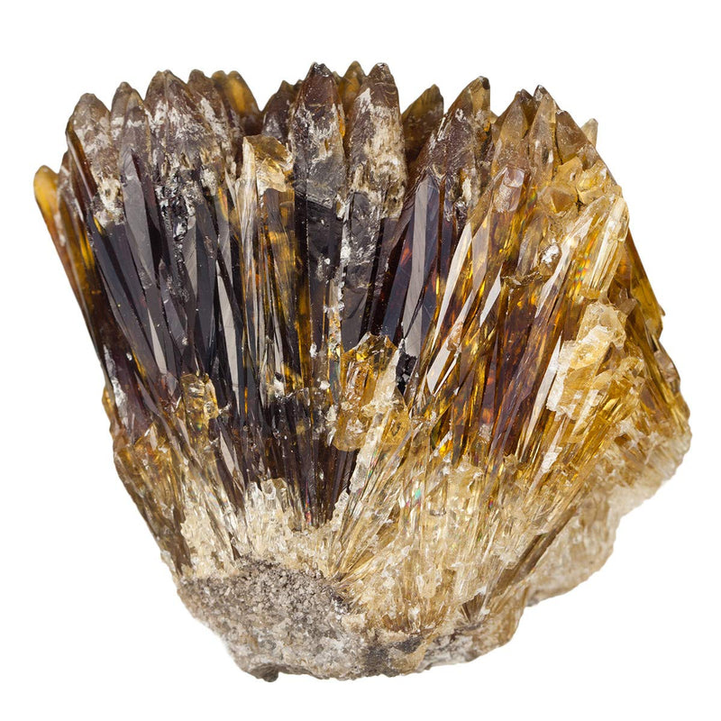 Bundle - 2 Items: Natural Raw Amber Calcite Crystal Cluster Geode Stone & Natural Clear Quartz Crystal Cluster Mineral Geode Druzy Specimen for Crystal Healing Home Decor