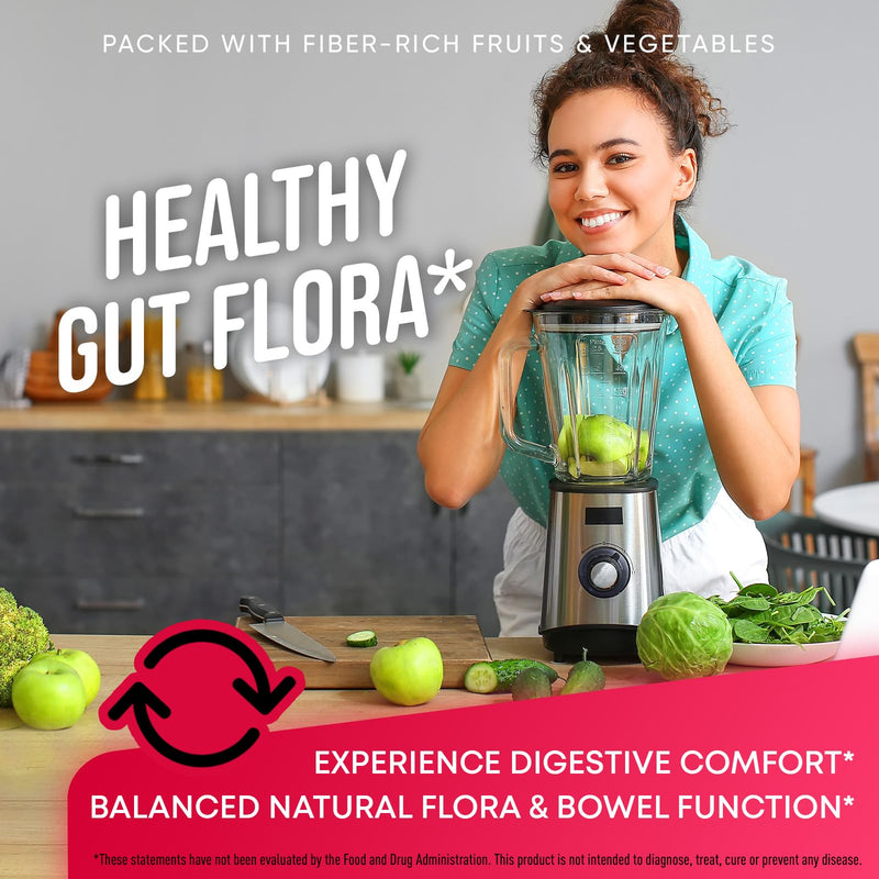 [Australia] - Fruits and Veggies Supplement - High Fiber Supplement for Immunity, Gut & Energy - Super Reds & Super Greens Supplements with Marshmallow Root - 240 Reds and Super Greens Powder Superfood Capsules 120 Count (Pack of 2) 