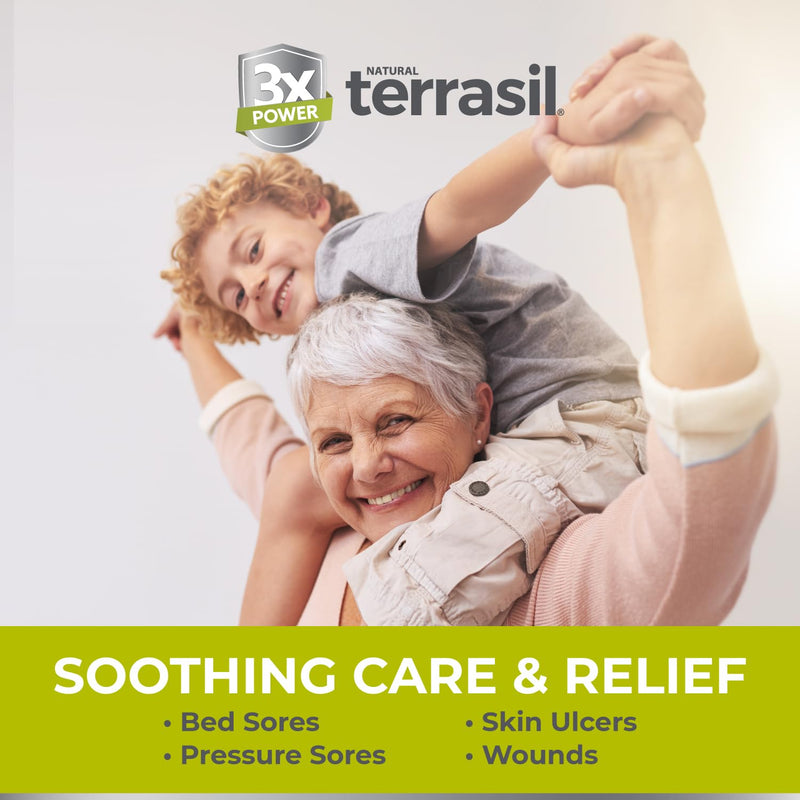 [Australia] - terrasil Bed Sores Treatment Cream & Pressure Sores Cream – Natural Ingredients for Healing of Bed Sores, Pressure Sores, Ulcers, Wounds, 3X Action for Soothing Relief (1.5 oz jar) 