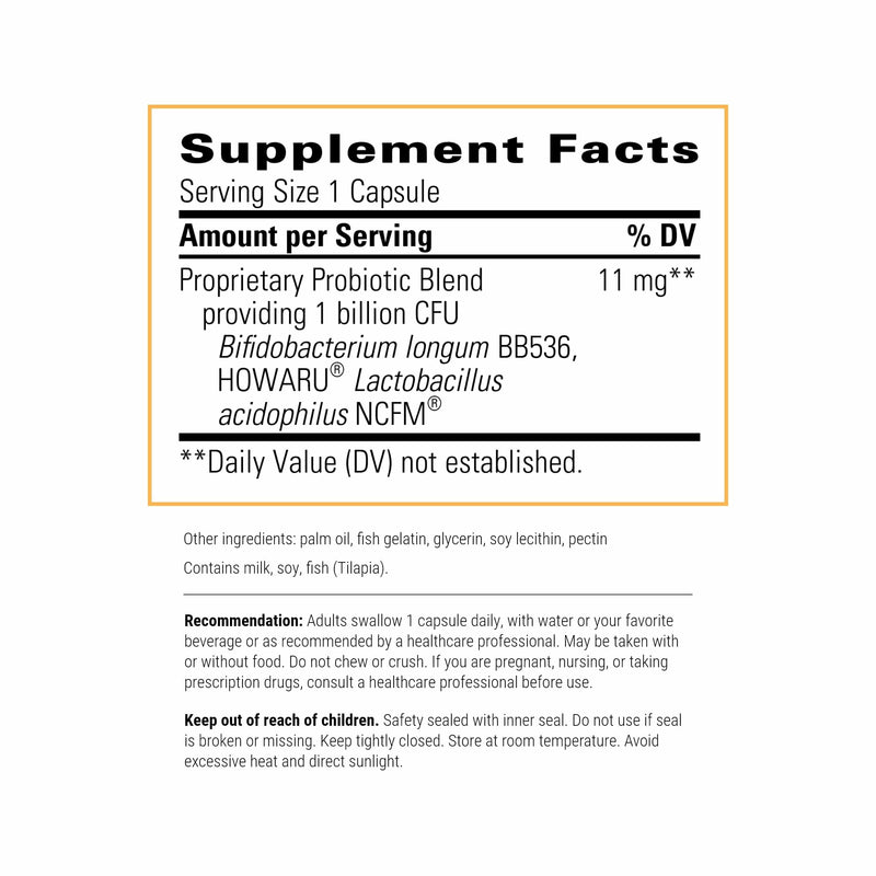 Integrative Therapeutics Probiotic Pearls - Daily Digestive Supplement for Gut Health Support* - Probiotic Capsules for Immune Health Support* - Soy-Free - 30 Count (30 Servings) 30 Count (Pack of 1)