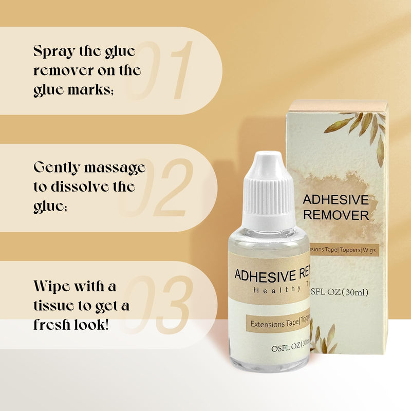[Australia] - Sunny Hair Adhesive Remover,1 FL Oz Fast Acting Tape in Extensions Remover,Wig Glue,Double Sided Extensions glue in,Proffessional Salon Tape-in Remover 